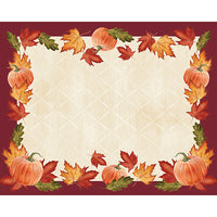 144ct Bulk Pumpkins & Leaves Paper Placemats