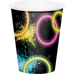 96ct Bulk Glow Party 9 oz Hot & Cold Cups