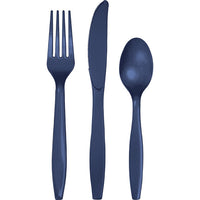 Bulk 288ct Navy Assorted Plastic Cutlery 