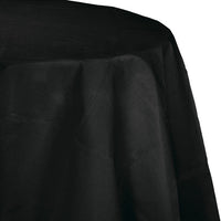 Bulk 12ct Black Velvet Round Paper Table Covers 82 inch 82 inch 