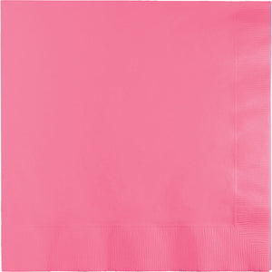 Bulk 500ct Candy Pink Luncheon Napkins 3 ply 