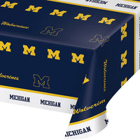 12ct Bulk University of Michigan Plastic Table Covers