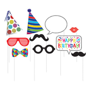 Birthday Photo Booth Props, 10 ct by Creative Converting