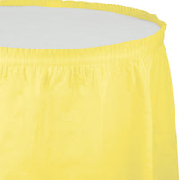 Bulk 6ct Mimosa Plastic Tableskirt 29 inch x 14 ft 