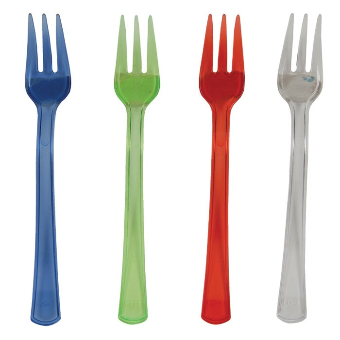 144ct Bulk Assorted Translucent TrendWare Mini Forks