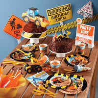 6ct Bulk Big Dig Construction Plastic Table Covers