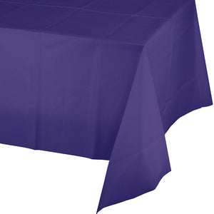 Bulk 12ct Purple Value Friendly Plastic Table Cover 