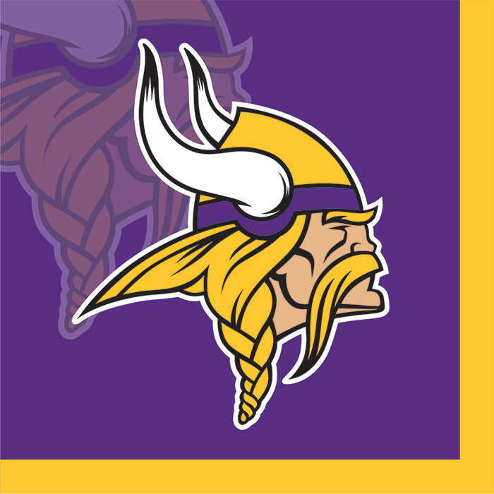 192ct Bulk Minnesota Vikings Beverage Napkins