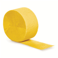 Bulk 12ct School Bus Yellow Crepe Streamer 81 ft 