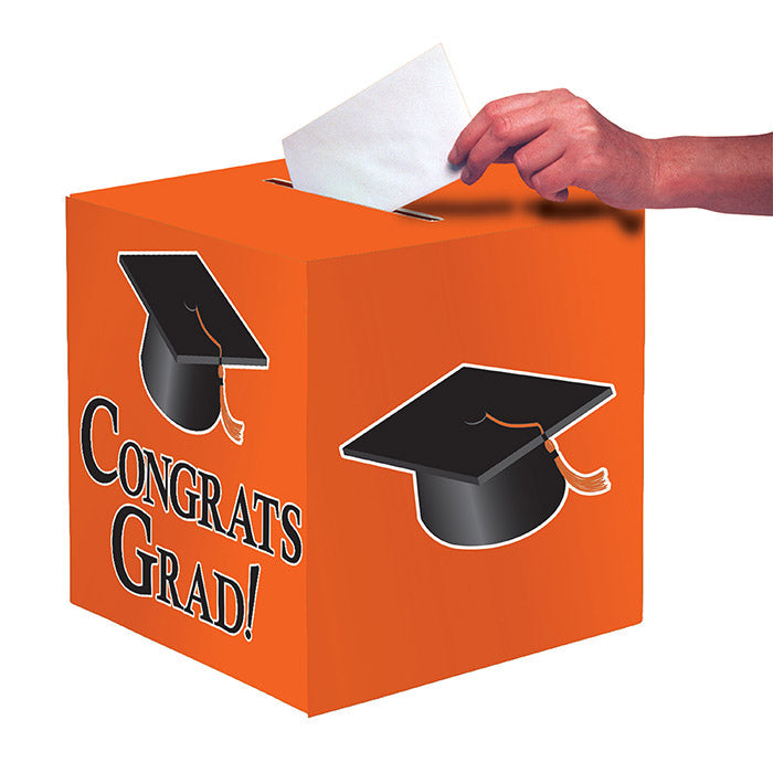 6ct Bulk Graduation Card Boxes Orange