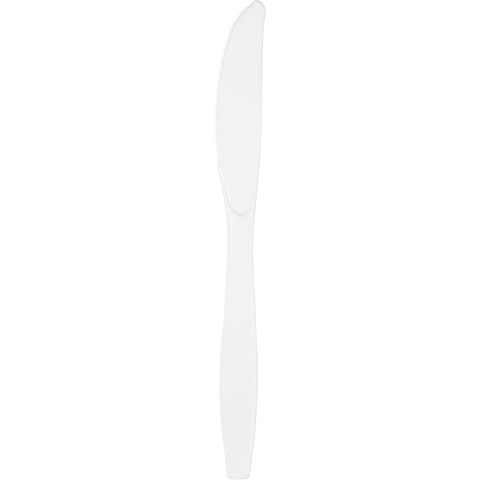 Bulk 288ct White Plastic Knives 