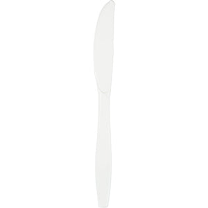 Bulk 288ct White Plastic Knives 