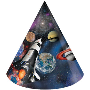 Space Blast Party Hats, 8 ct by Creative Converting