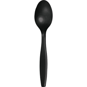 Black Plastic Spoons, 50 ct by Creative Converting