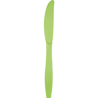Bulk 288ct Fresh Lime Green Plastic Knives 