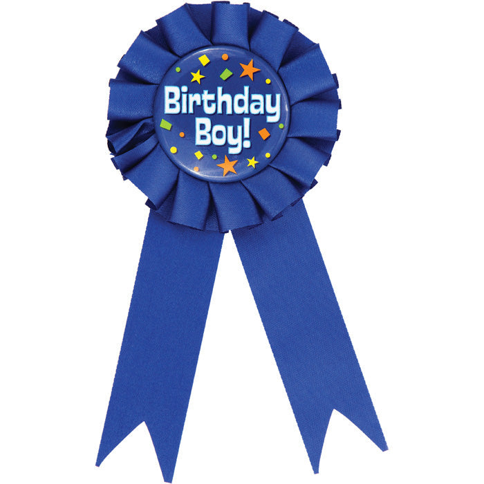 12ct Bulk Birthday Boy Award Ribbons