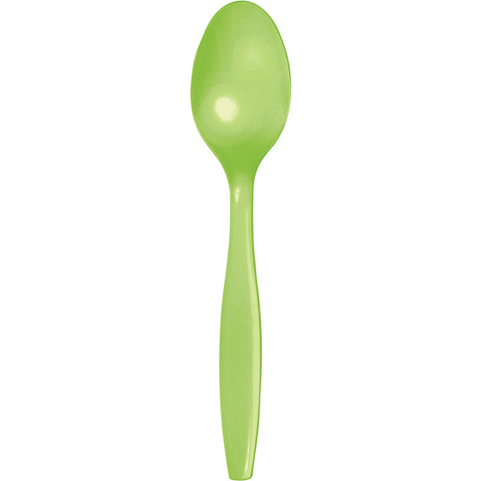 Bulk 288ct Fresh Lime Green Plastic Spoons 