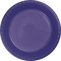 Bulk 240ct Purple Plastic Banquet Plates 10.25 inch 