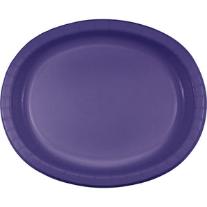 Bulk 96ct Purple Sturdy Style Oval Platters 
