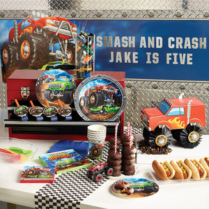 Monster Truck Rally Dessert Plates, 8 ct Party Supplies
