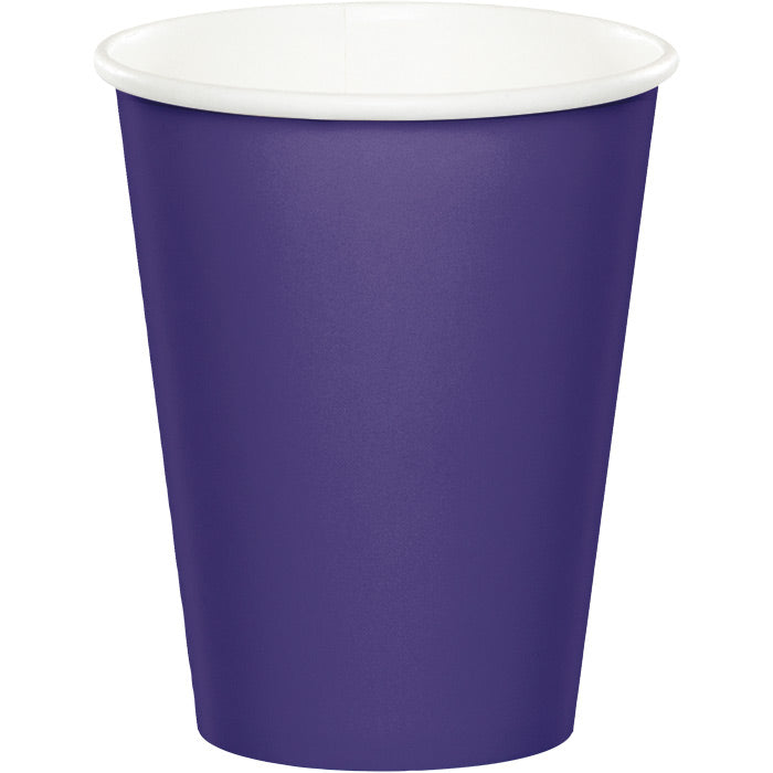Bulk 240ct Purple 9 oz Hot & Cold Cups 