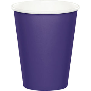 Purple Hot/Cold Paper Paper Cups 9 Oz., 24 ct by Creative Converting