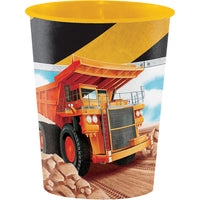 12ct Bulk Big Dig Construction 16 oz Plastic Cups