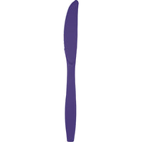 Bulk 288ct Purple Plastic Knives 