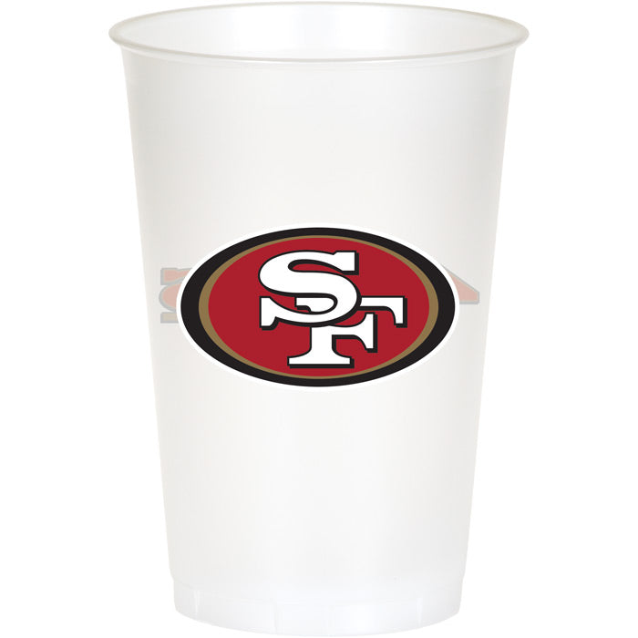 96ct Bulk San Francisco 49ers 20 oz Plastic Cups