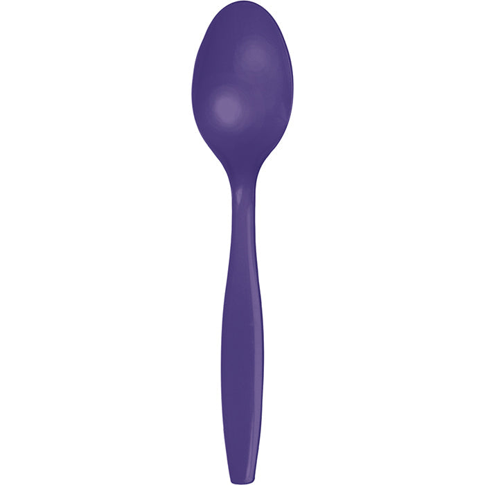 Bulk 288ct Purple Plastic Spoons 