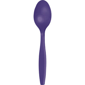 Purple Plastic Spoons, 24 ct by Creative Converting