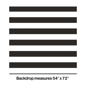 Black And White Stripe Photo Booth Backdrop Party Decoration