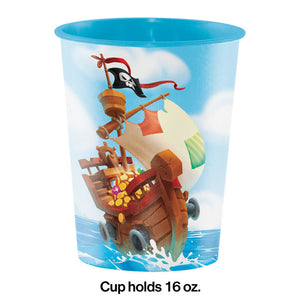 Pirate Treasure Plastic Keepsake Cup 16 Oz. Party Decoration
