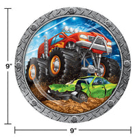 96ct Bulk Monster Truck Dinner Plates