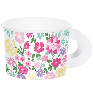 72ct Bulk Floral Tea Party Paper Treat Cups
