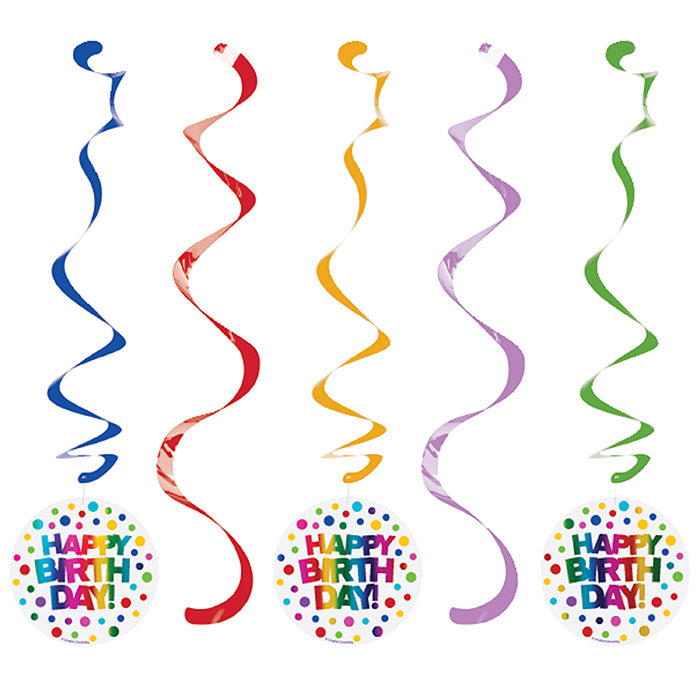 30ct Bulk Rainbow Foil Dizzy Danglers
