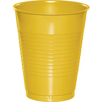 Bulk 240ct School Bus Yellow 16 oz Plastic Cups 