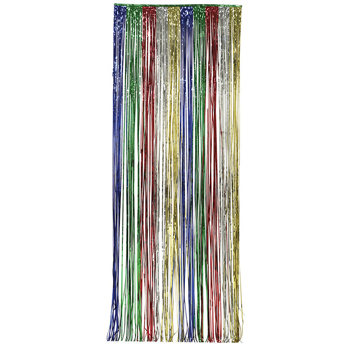 6ct Bulk Multicolor Foil Door Curtain