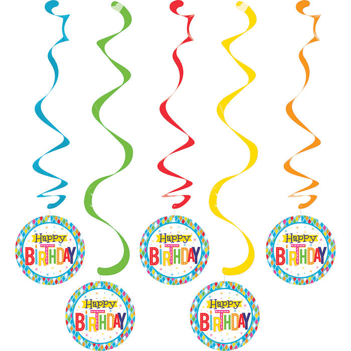 30ct Bulk Bright Birthday Dizzy Danglers