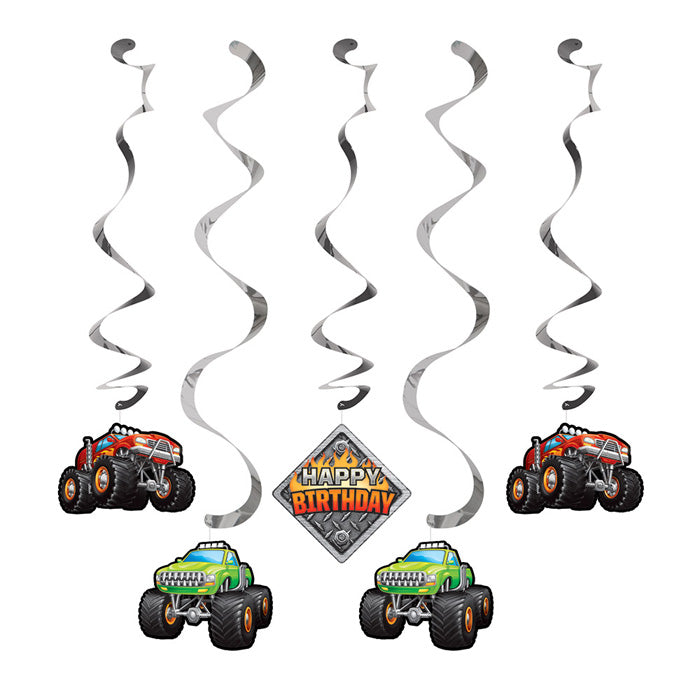 30ct Bulk Monster Truck Dizzy Danglers