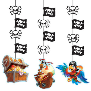 36ct Bulk Treasure Island Pirate Hanging Decorations by Creative Converting