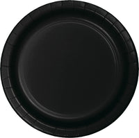 Bulk 240ct Black Velvet Paper 6.75 inch Dessert Plates 