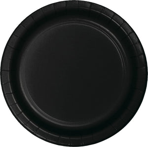 Bulk 240ct Black Velvet Paper 6.75 inch Dessert Plates 