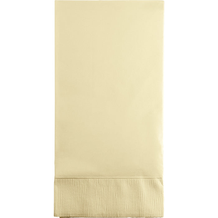192ct Bulk Ivory 3 Ply Guest Towels by Creative Converting