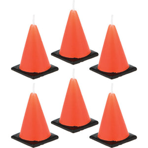 Construction Cone Candles, 6 ct by Creative Converting