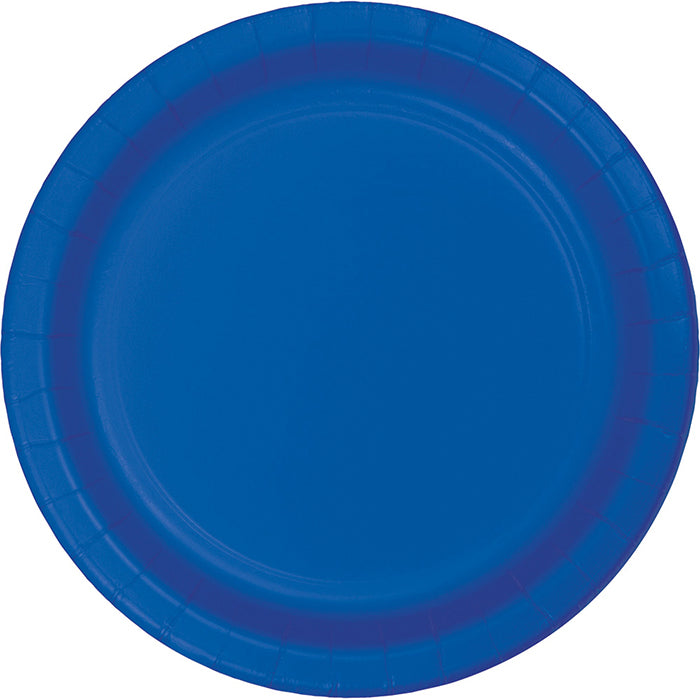 Bulk 96ct Cobalt Blue Value Friendly Dessert Plates 