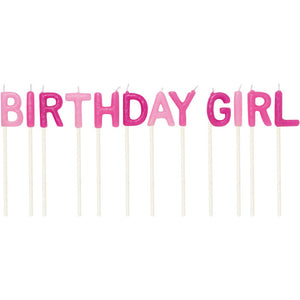 12ct Bulk Birthday Girl Pick Candles
