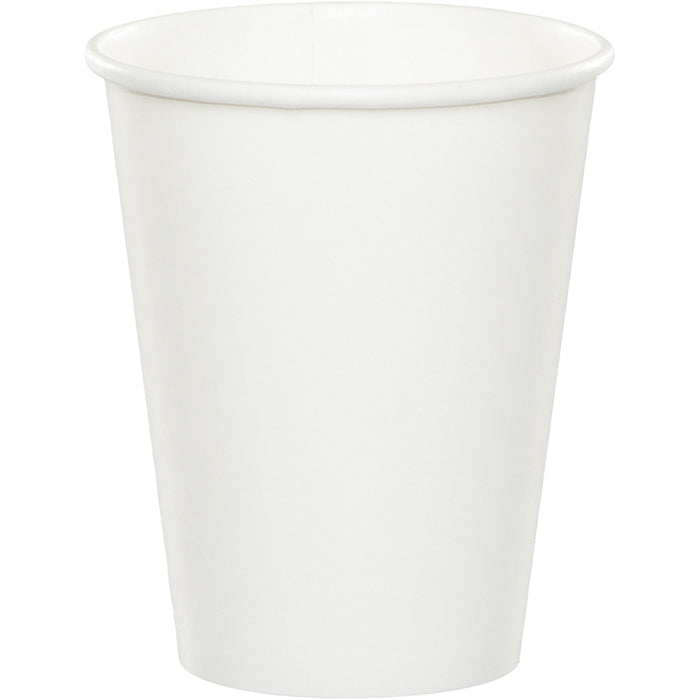Bulk 96ct White Value Friendly 9 oz Hot & Cold Cups 