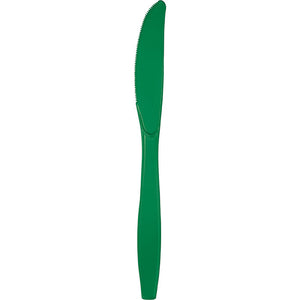 Bulk 600ct Emerald Green Bulk Plastic Knives 