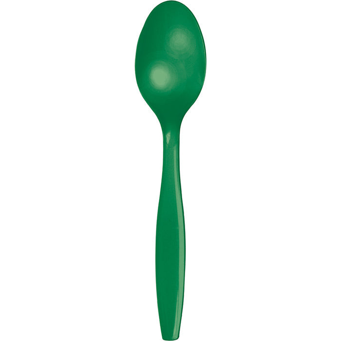 Bulk 288ct Emerald Green Plastic Spoons 